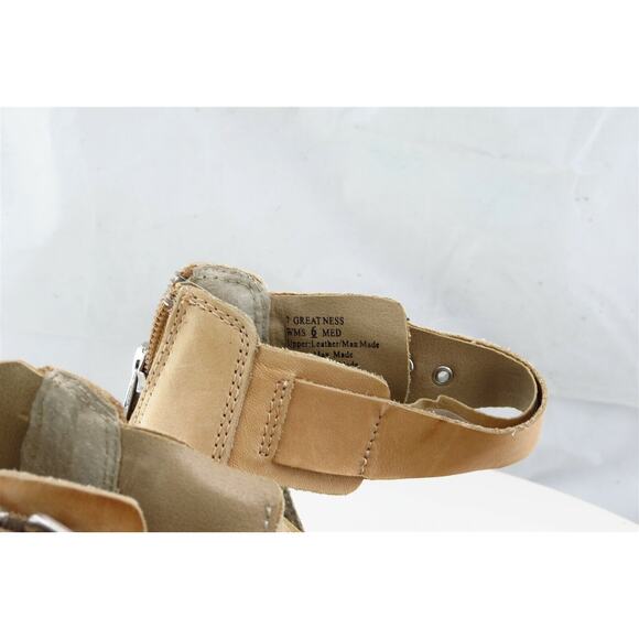 Kenneth Cole Reaction Sz 6 M Brown Ankle Strap Leather‎ Women Sandals Greatness - Picture 4 of 8